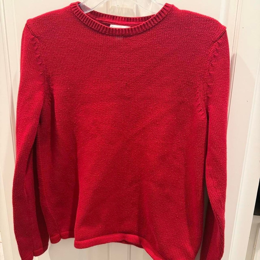 Red Charter Club sweater